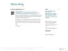 Tablet Screenshot of misterking23.wordpress.com