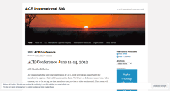 Desktop Screenshot of internationalsig.wordpress.com