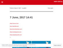 Tablet Screenshot of feritgoktas.wordpress.com