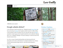 Tablet Screenshot of leeguffy.wordpress.com