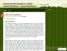 Tablet Screenshot of freshemaildatabase.wordpress.com