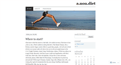 Desktop Screenshot of anondiet.wordpress.com