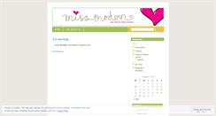 Desktop Screenshot of mizmodern.wordpress.com