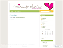 Tablet Screenshot of mizmodern.wordpress.com