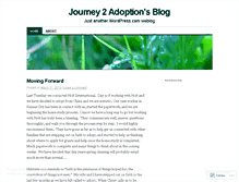 Tablet Screenshot of journey2adoption.wordpress.com