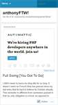 Mobile Screenshot of anthonyftw.wordpress.com