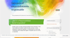 Desktop Screenshot of emprendimientoresponsable.wordpress.com