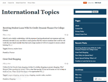 Tablet Screenshot of internationaltopics.wordpress.com