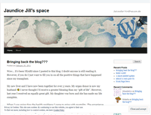 Tablet Screenshot of jaundicejill.wordpress.com