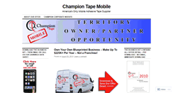 Desktop Screenshot of championtapemobile.wordpress.com