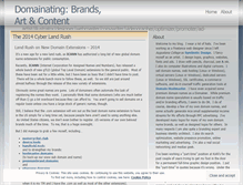 Tablet Screenshot of domainating.wordpress.com