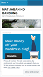 Mobile Screenshot of matjabanind.wordpress.com