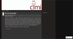 Desktop Screenshot of cimiusc.wordpress.com