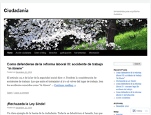 Tablet Screenshot of cuidadania.wordpress.com