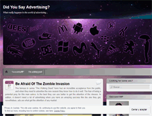 Tablet Screenshot of didyousayadvertising.wordpress.com