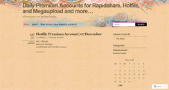 Desktop Screenshot of dailypremiumaccount.wordpress.com