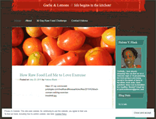 Tablet Screenshot of garlicandlemons.wordpress.com