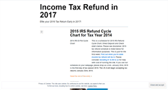 Desktop Screenshot of incometaxrefund2013.wordpress.com