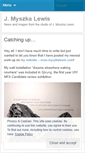 Mobile Screenshot of myszkalewis.wordpress.com