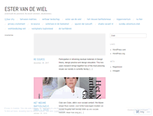 Tablet Screenshot of estervandewiel.wordpress.com