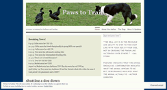 Desktop Screenshot of paws2train.wordpress.com