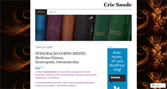 Desktop Screenshot of criesaudedotcom.wordpress.com