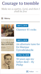 Mobile Screenshot of couragetotremble.wordpress.com