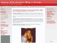 Tablet Screenshot of culvercityartistswaygroup.wordpress.com