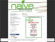 Tablet Screenshot of naiveboutique.wordpress.com