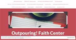 Desktop Screenshot of faithcenter.wordpress.com