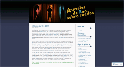 Desktop Screenshot of animalesdezoosobreruedas.wordpress.com