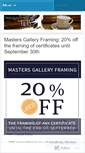 Mobile Screenshot of mastersgallery.wordpress.com