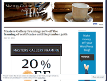 Tablet Screenshot of mastersgallery.wordpress.com