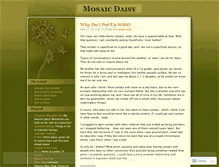 Tablet Screenshot of mosaicdaisy.wordpress.com