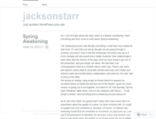 Tablet Screenshot of jacksonstarr.wordpress.com