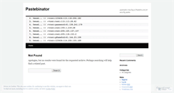 Desktop Screenshot of pastebinator.wordpress.com