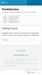 Mobile Screenshot of pastebinator.wordpress.com