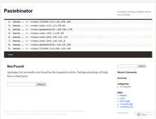 Tablet Screenshot of pastebinator.wordpress.com