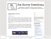 Tablet Screenshot of joehurrycreations.wordpress.com