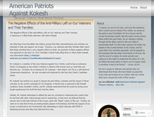 Tablet Screenshot of americanpatriotsagainstkokesh.wordpress.com