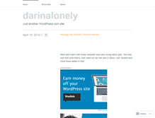 Tablet Screenshot of darinalonely.wordpress.com