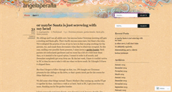 Desktop Screenshot of angelaperalta.wordpress.com