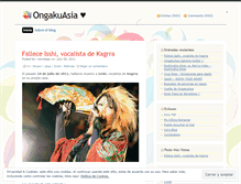 Tablet Screenshot of ongakuasia.wordpress.com