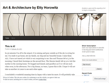 Tablet Screenshot of ettyhorowitz.wordpress.com