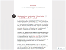 Tablet Screenshot of budarika.wordpress.com