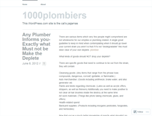 Tablet Screenshot of 1000plombiers.wordpress.com