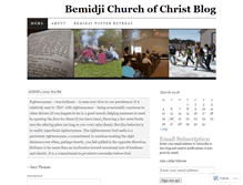 Tablet Screenshot of bemidjichurch.wordpress.com