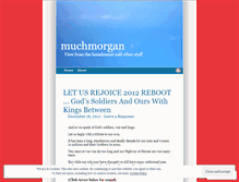 Tablet Screenshot of muchmorgan.wordpress.com