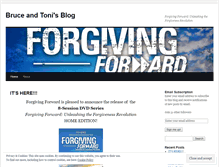 Tablet Screenshot of forgivingforward.wordpress.com