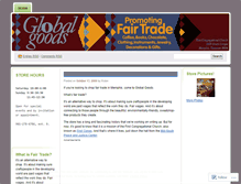 Tablet Screenshot of globalgoods.wordpress.com